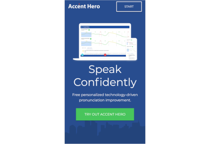 Accent Hero screenshot: Improved visual design